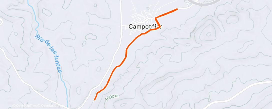 Mappa dell'attività Carrera de noche