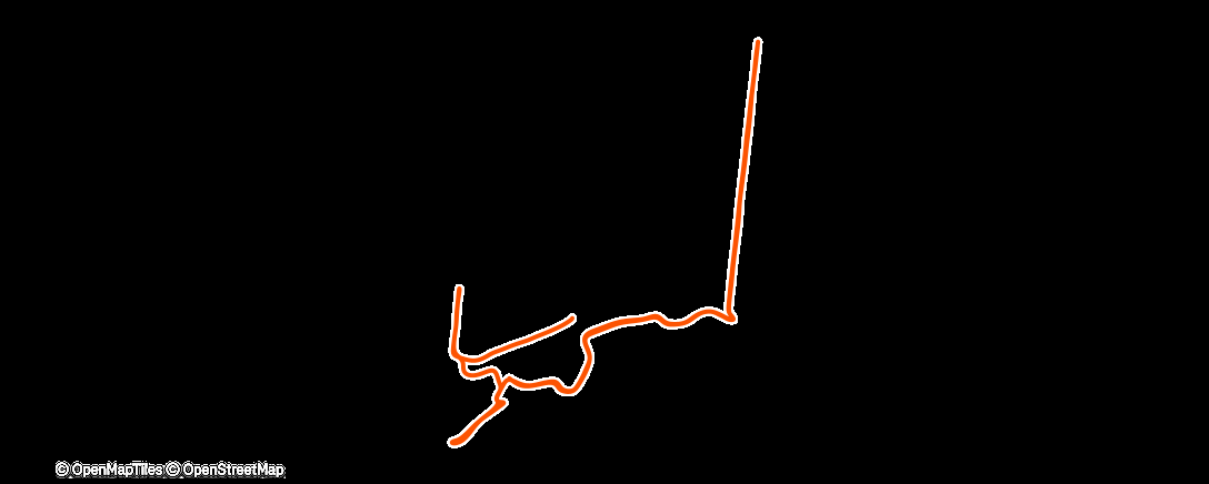 Map of the activity, Morning Run