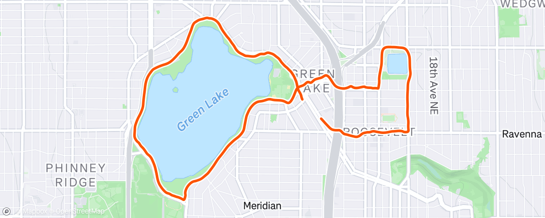 Map of the activity, Morning Run