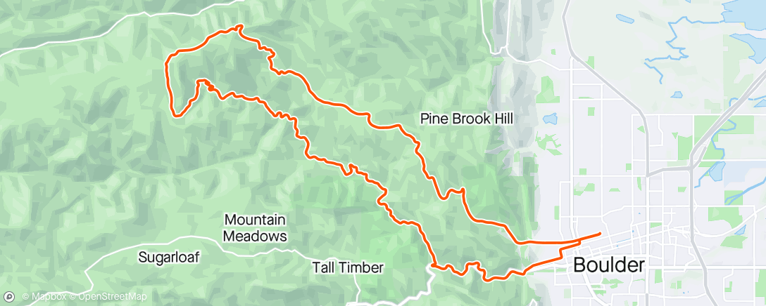 Map of the activity, Gold Hill Haze
