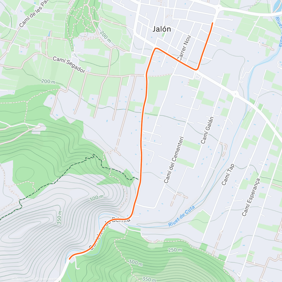 Карта физической активности (ROUVY - Warm up - Puerto de Bèrnia | Spain)