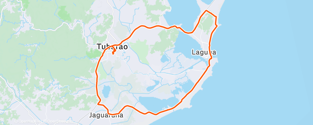 Map of the activity, Pedalada matinal