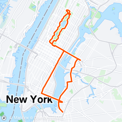 Central Park Long | 19.9 mi Running Route on Strava