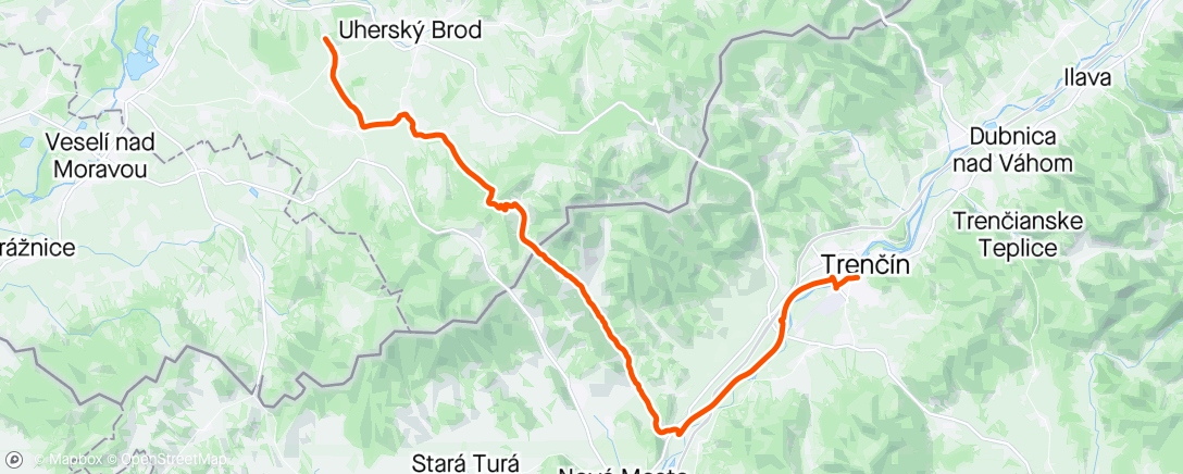 Map of the activity, Na Moravu