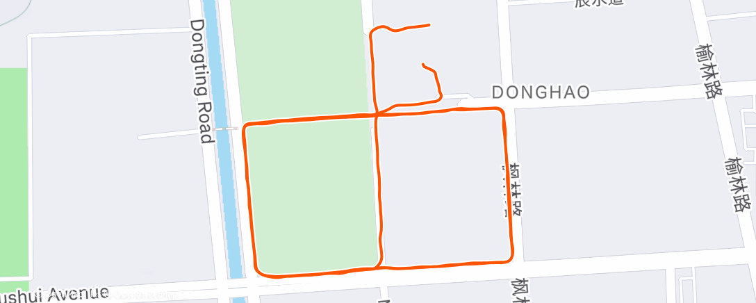 Карта физической активности (Afternoon Run)