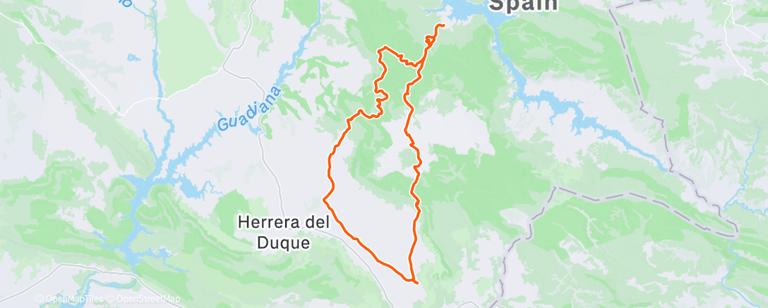 Map of the activity, Cafe a helechosa y sus avios