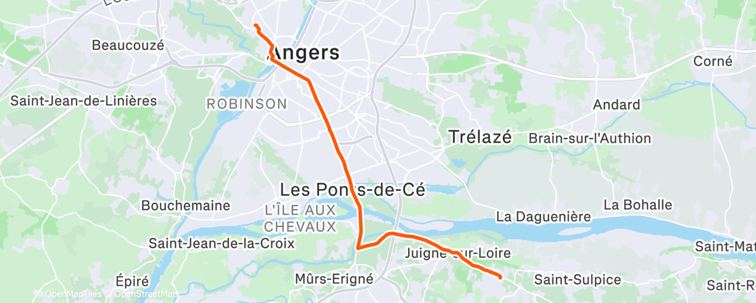 Map of the activity, 2025-12-26Ride