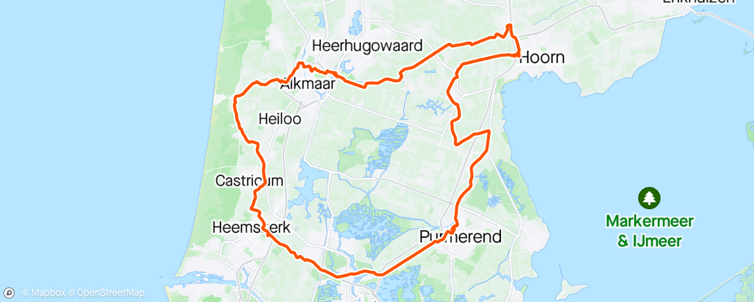 Map of the activity, Rond van Noord Holland