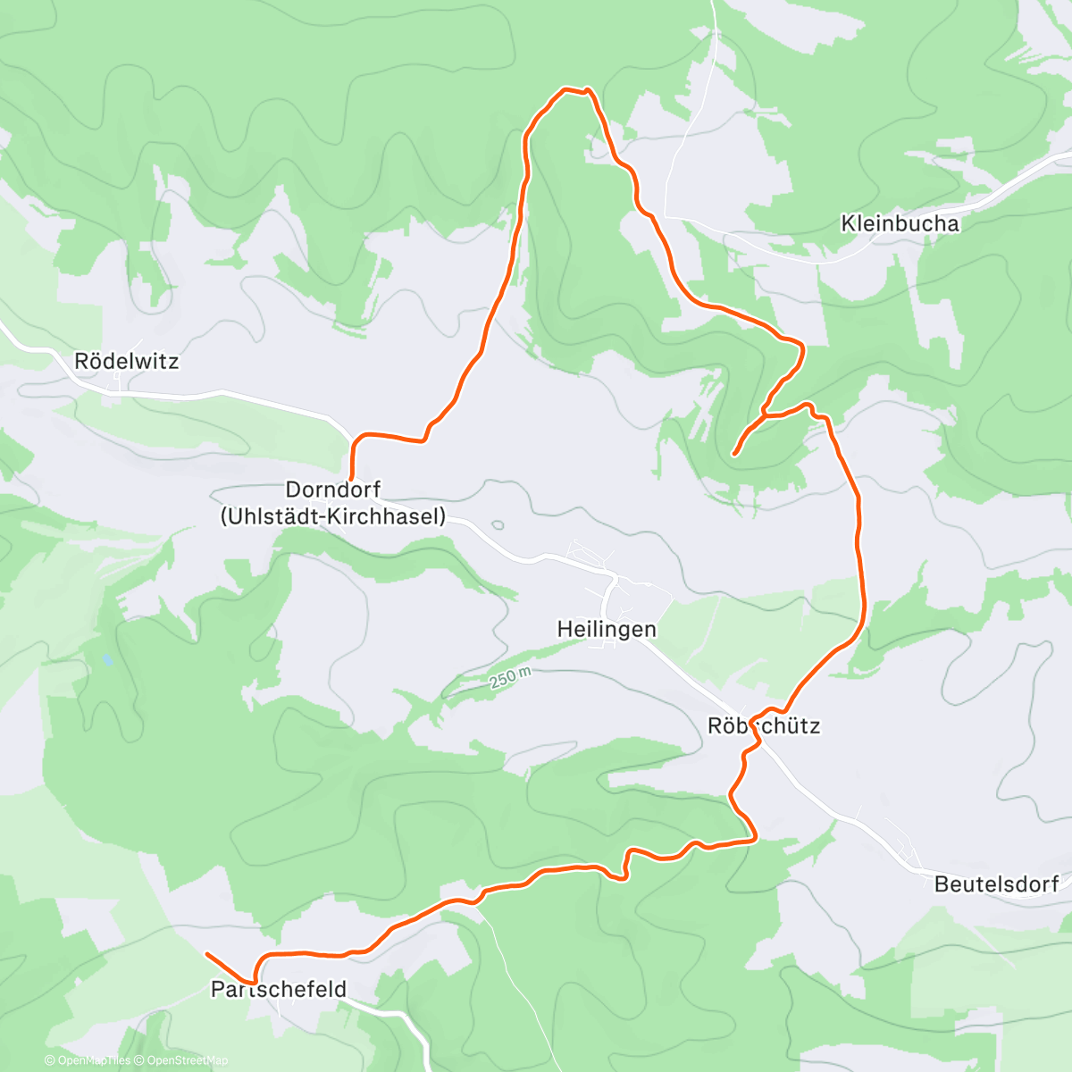 Map of the activity, Traillauf Teil 1 🏃🏼🐕🌲↖️⛰️↘️🌞