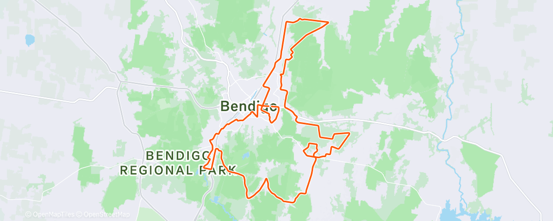 Карта физической активности (Morning Ride)