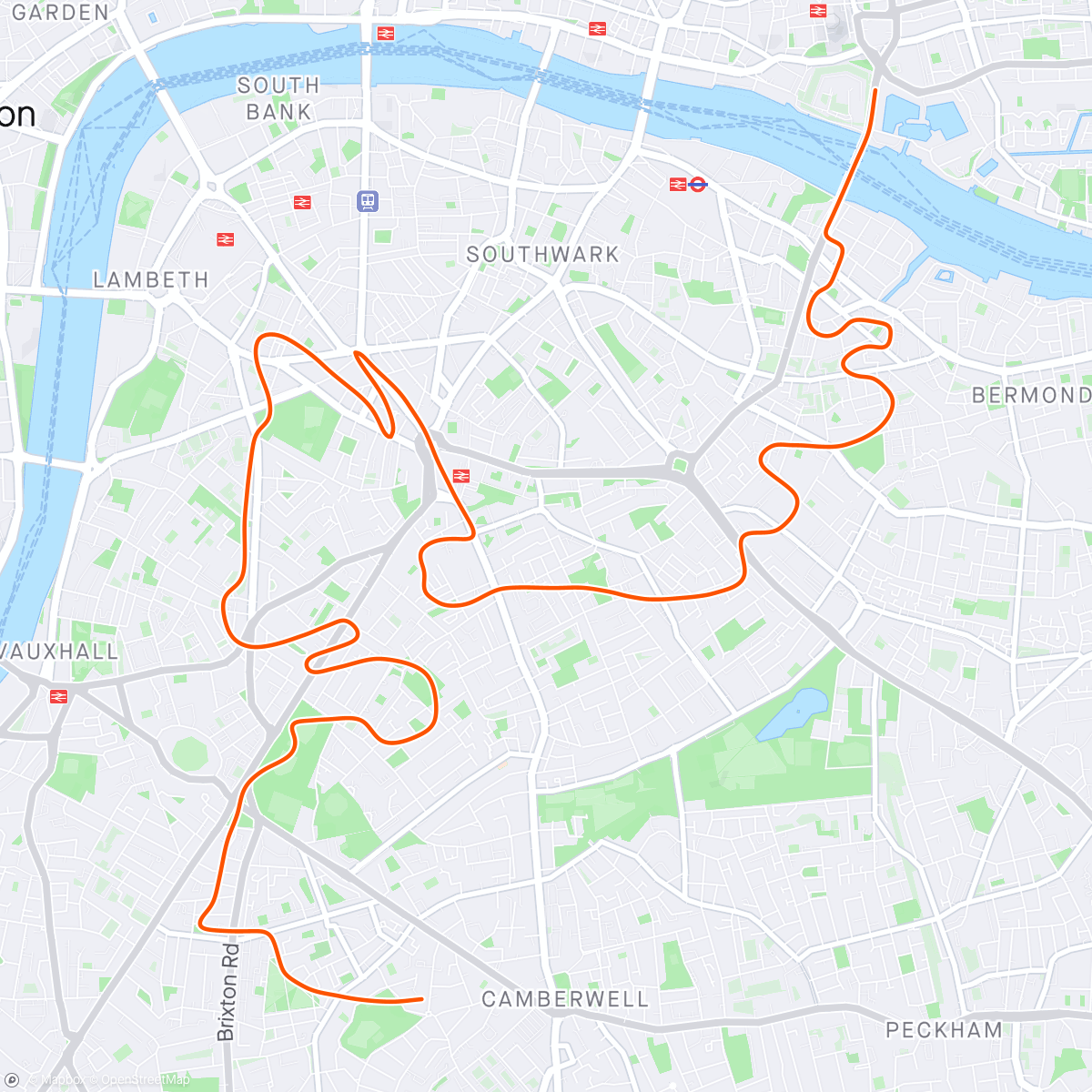 Map of the activity, Zwift - Race: SISU Reissu - London Stage 5 (A) on Surrey Hills in London