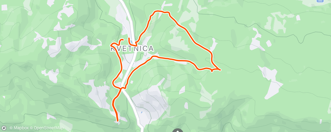 Map of the activity, Afternoon Walk