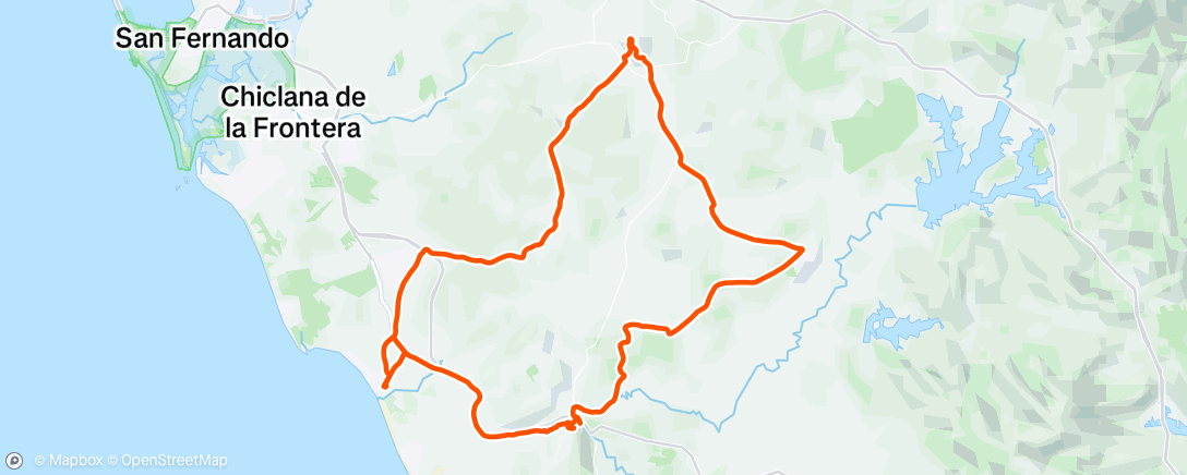 Map of the activity, Conil inguruk