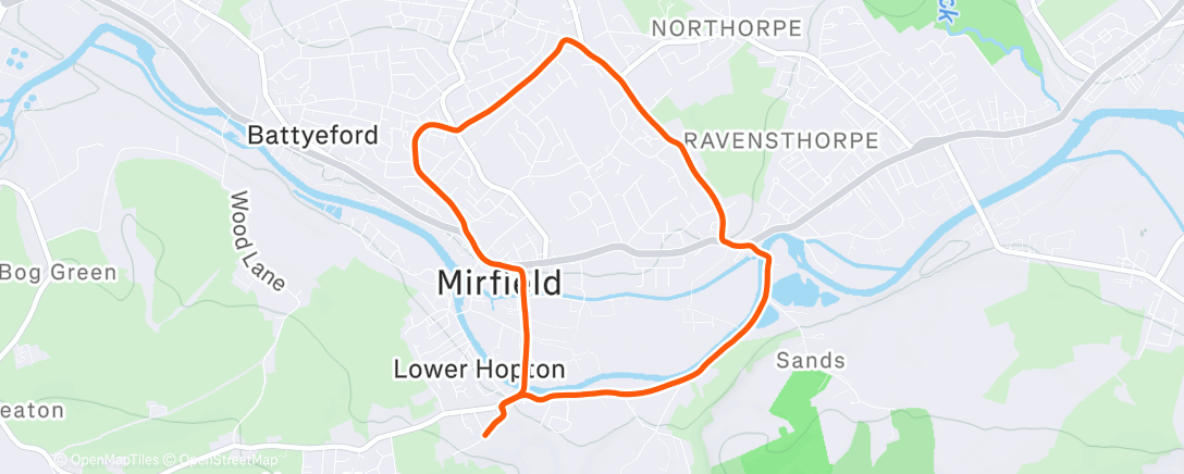 Карта физической активности (Afternoon Walk)