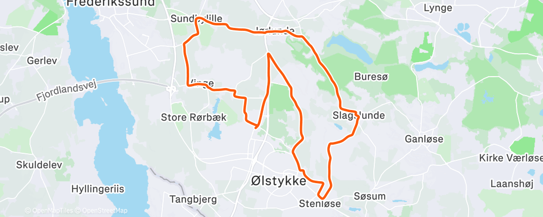 Map of the activity, Morning Ride