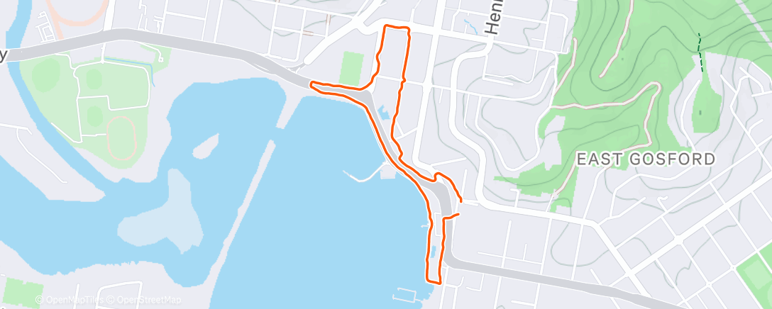 Карта физической активности (Afternoon Run)