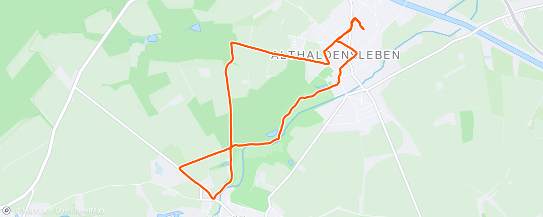 Map of the activity, Lauf am Mittag