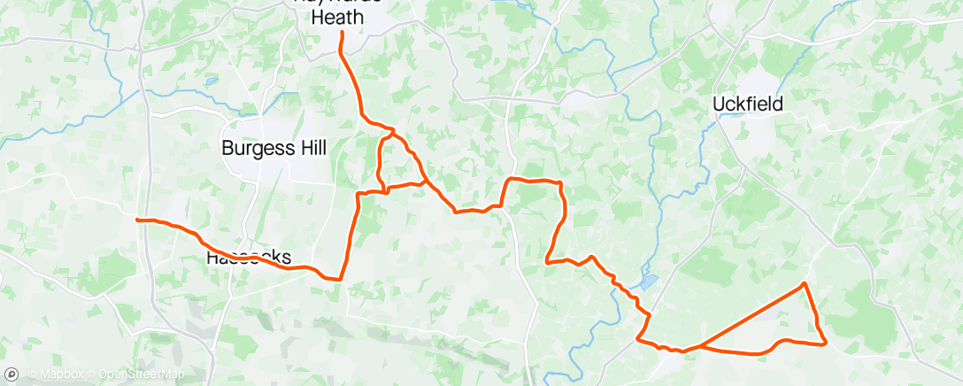 Map of the activity, Morning Ride