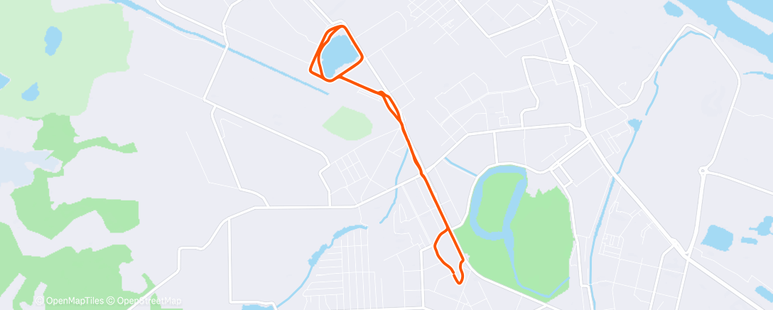 Карта физической активности (Morning Run)