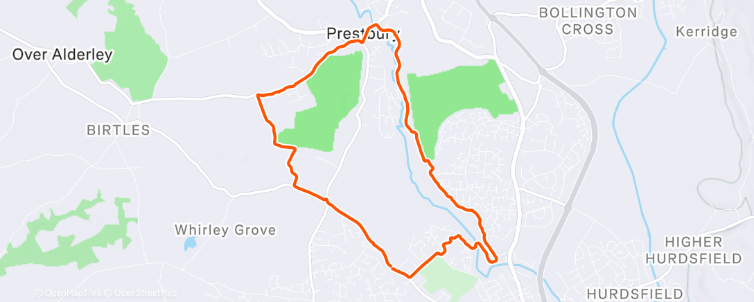 Map of the activity, Morning Trail Run with Jimbob