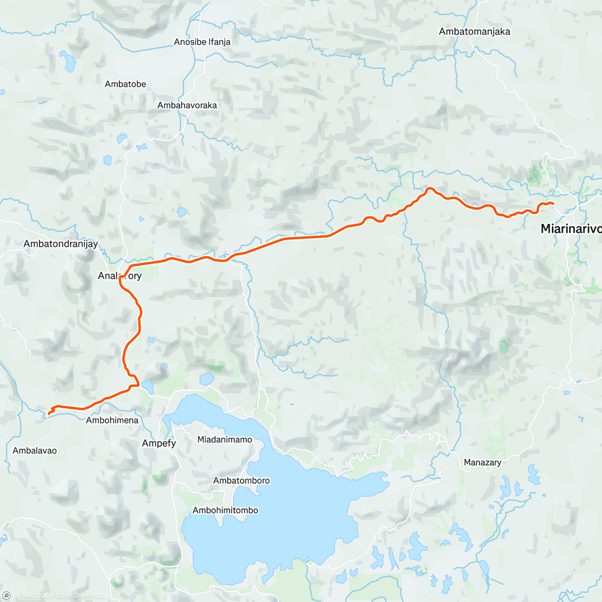 Map of the activity, ROUVY - GWA Madagascar | Stage 1 - Ampefy