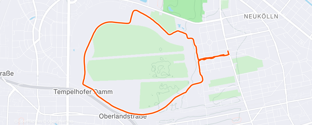 Карта физической активности (Afternoon Run)