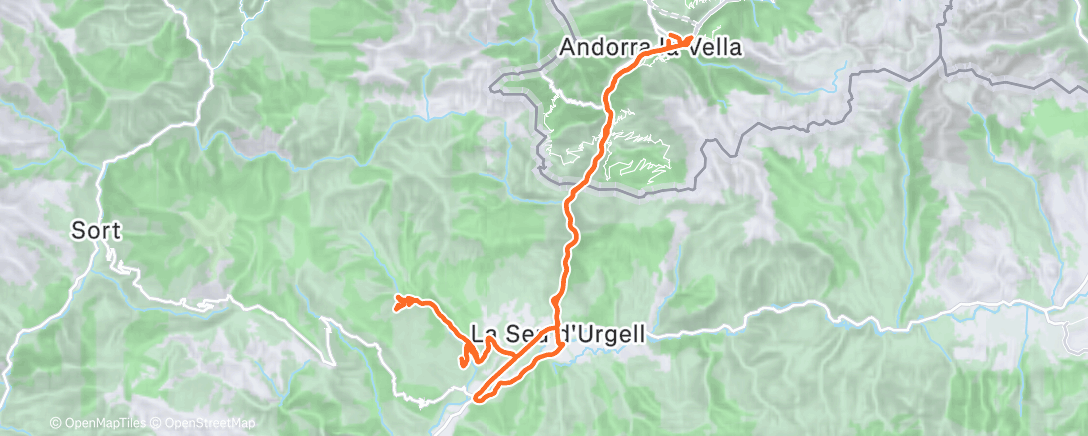 Map of the activity, Fahrt am Morgen