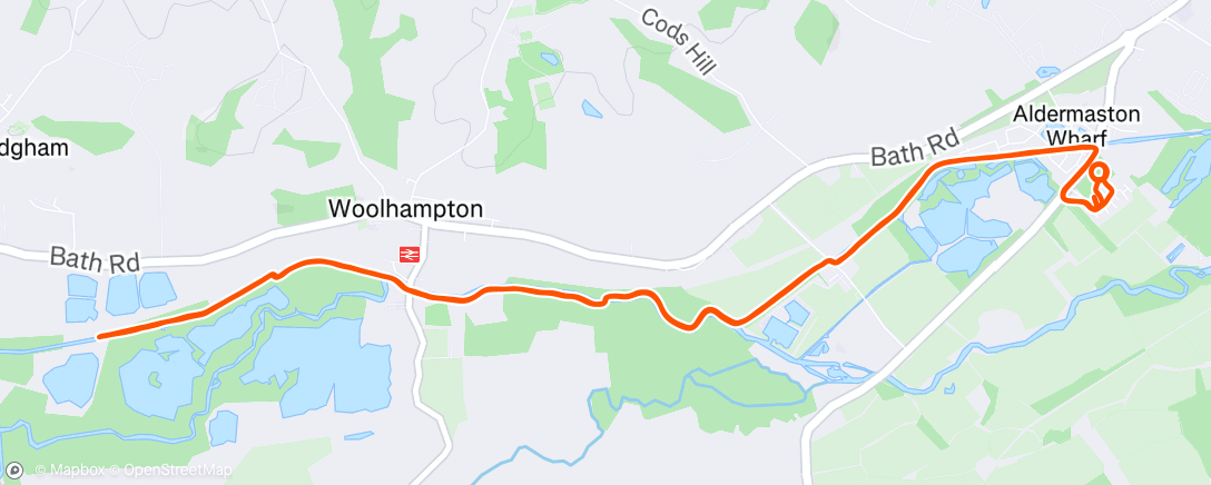 Map of the activity, Easy + strides