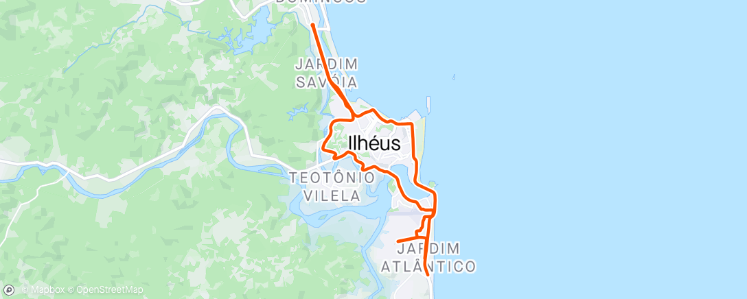 Map of the activity, #48 Volta da Ilha Solo