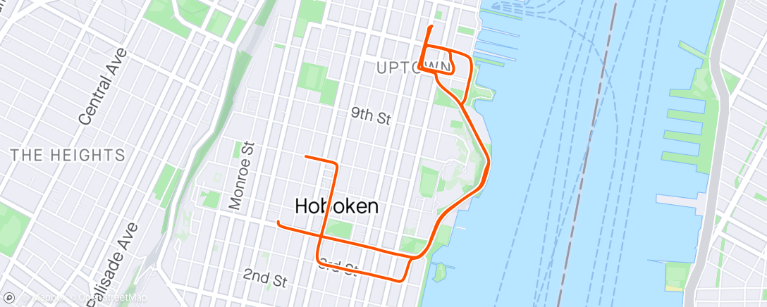 Map of the activity, Hoboken