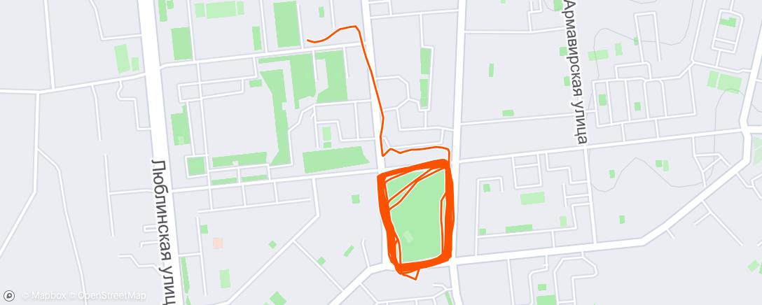 「Night Run」活動的地圖