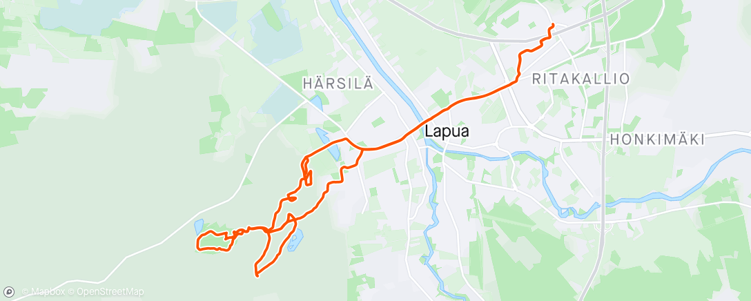 アクティビティ「Simpsiö enduro」の地図