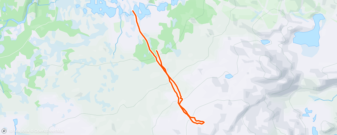 Map of the activity, Systerskardfjellet