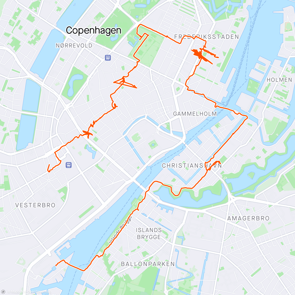 Map of the activity, Copenhagen walk #2🚶‍♂️😎