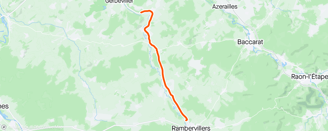 Mappa dell'attività Vélo en soirée