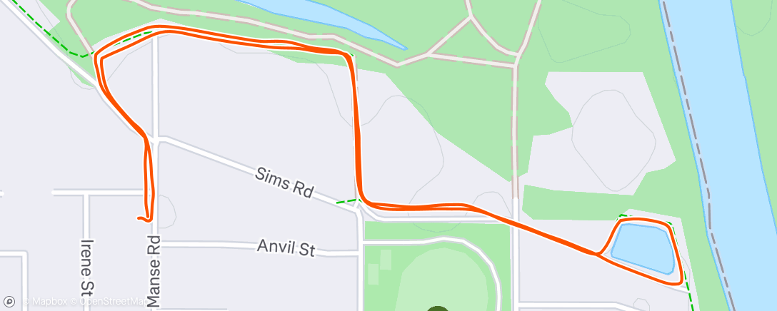 Map of the activity, Afternoon Walk