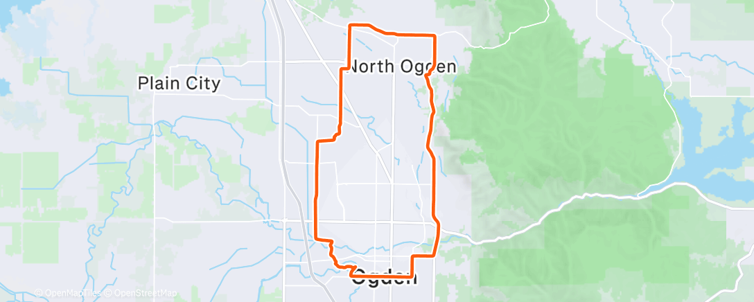 Map of the activity, Afternoon Ride