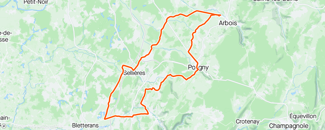 Map of the activity, Vendredi TT