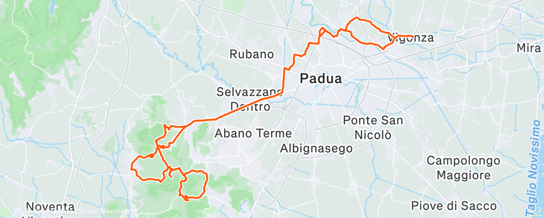 Map of the activity, Sortie vélo le matin