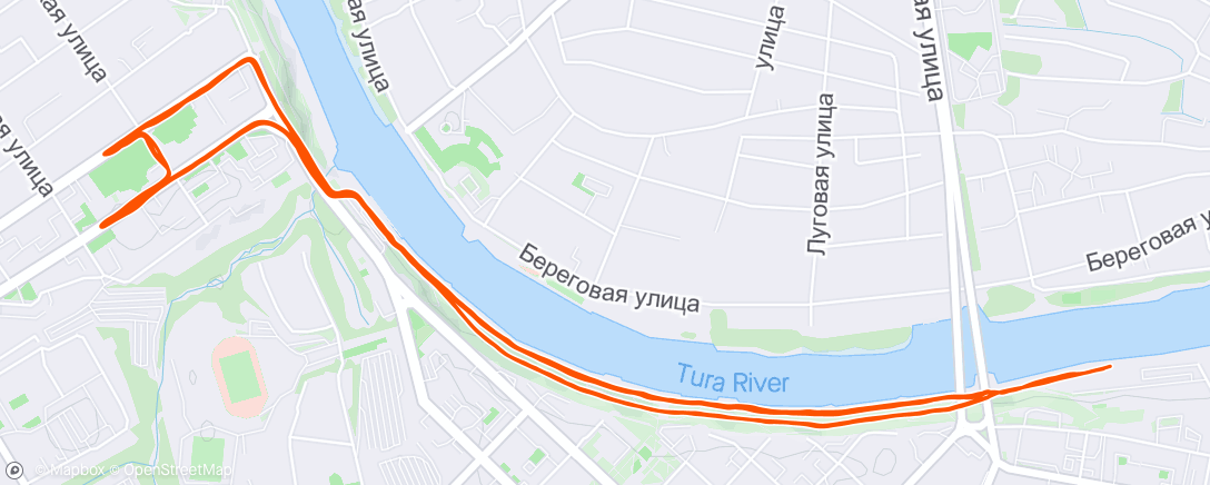 Mapa de la actividad (улица 25 Октября)