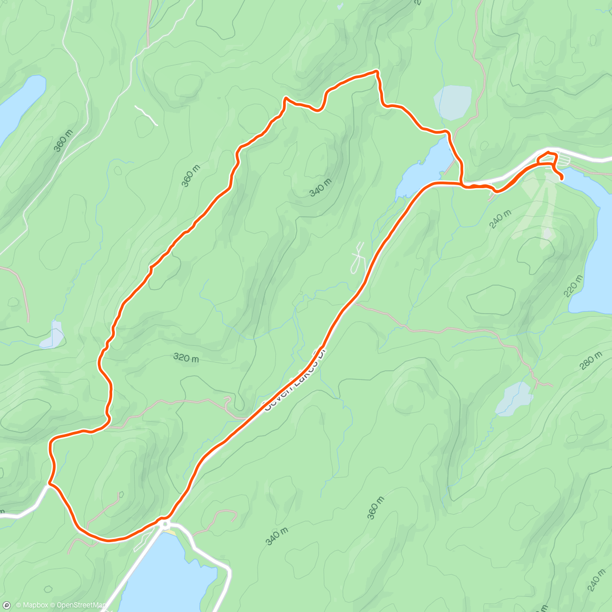 Map of the activity, Wednesday Harriman Hike 🙋‍♀️🙋‍♂️