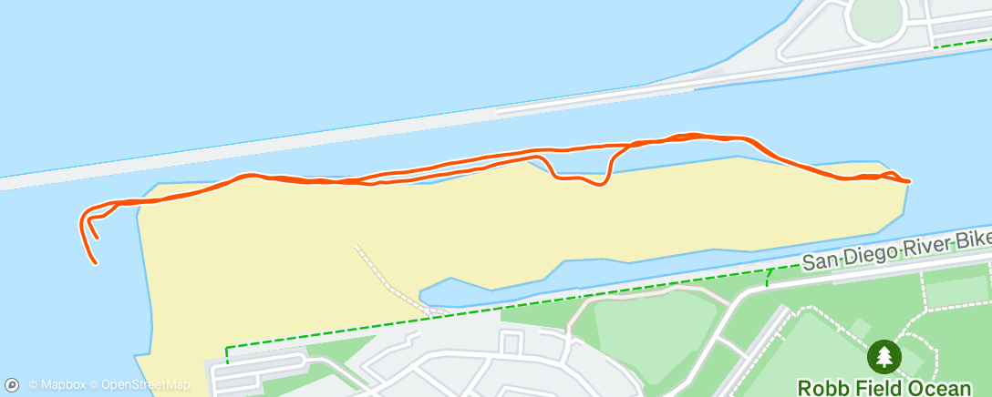 Map of the activity, Morning Run