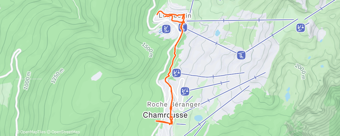 Map of the activity, Prépa biathlon - tir à la carabine