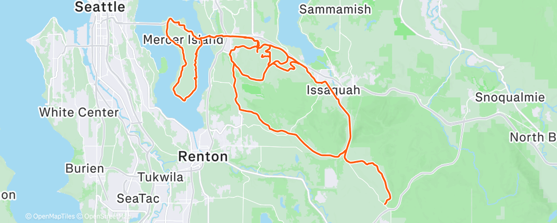 Карта физической активности (Morning Ride)