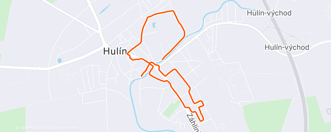 Map of the activity, Afternoon Walk