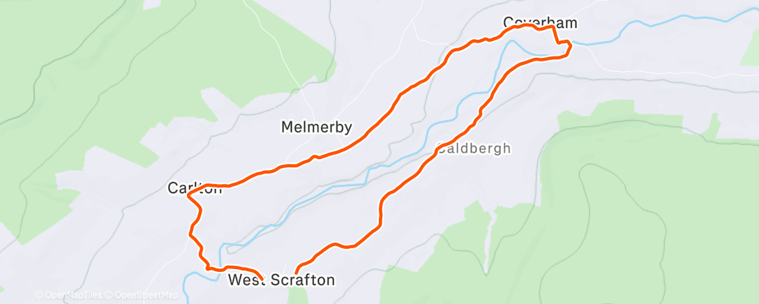 Карта физической активности (Afternoon Ride)