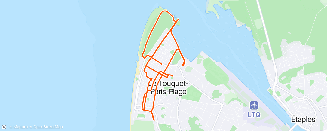 Mapa de la actividad (Sortie vélo Le Touquet)