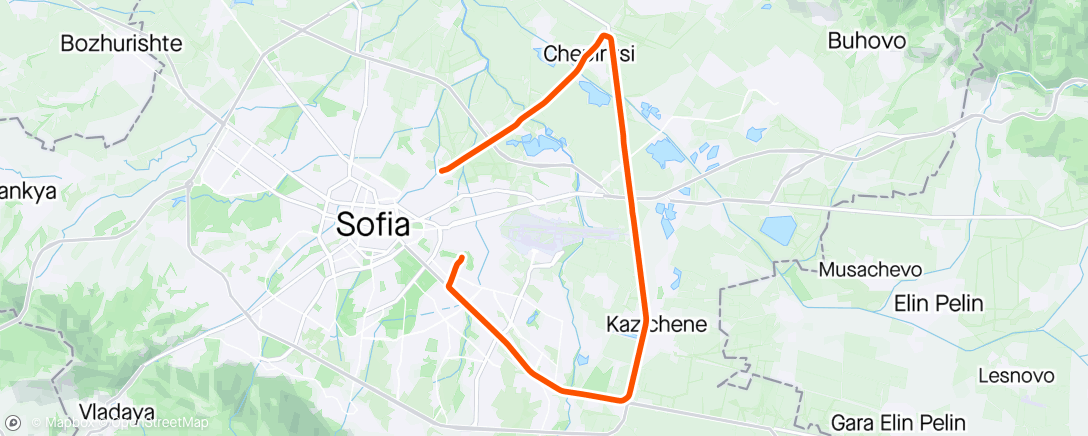 Mapa da atividade, Chepinci - Ring road