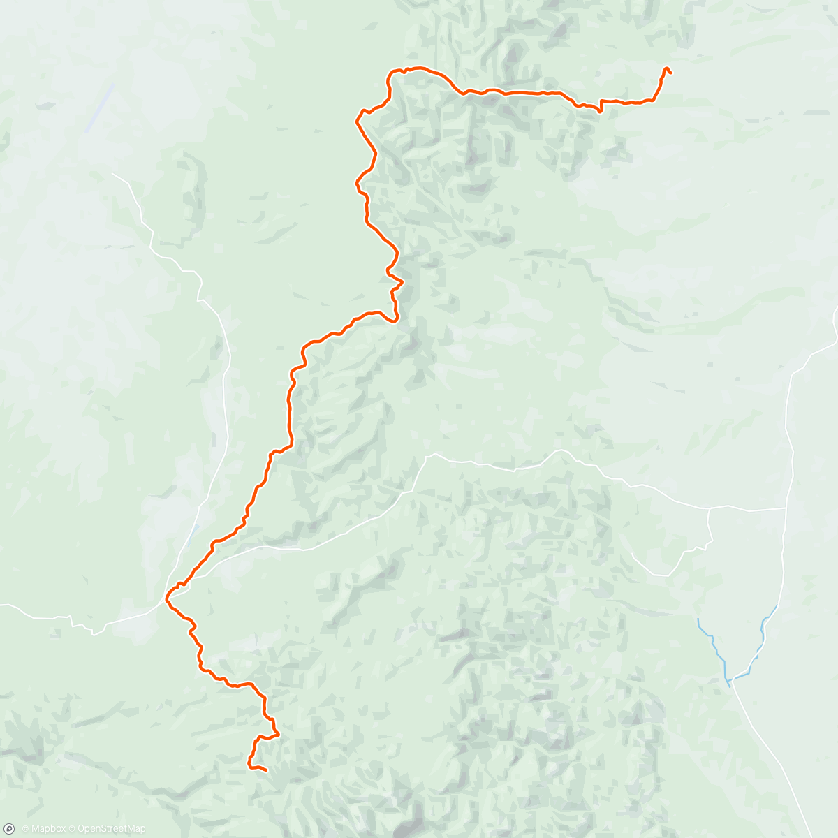 Map of the activity, Grand Enchantment Trail Day 26