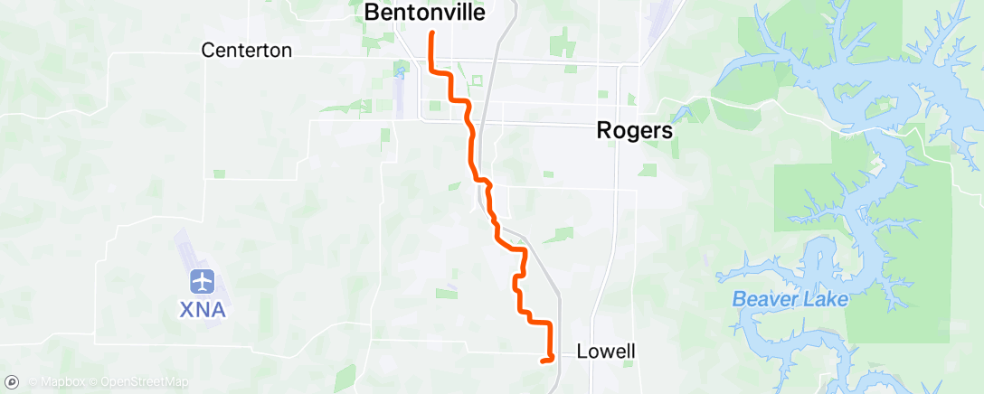 Map of the activity, Morning Ride